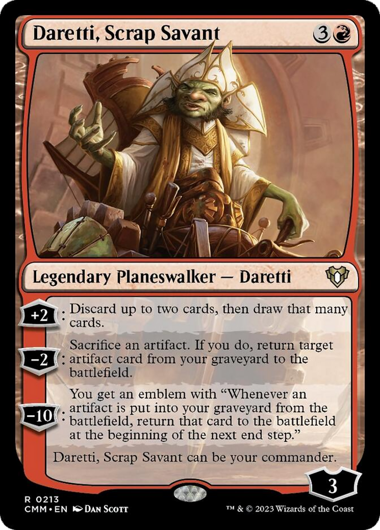 Daretti, Scrap Savant [Commander Masters] | Infinity Cards & Collectibles