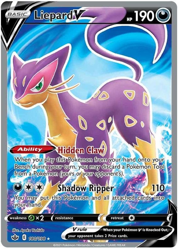 Liepard V (180/198) [Sword & Shield: Chilling Reign] | Infinity Cards & Collectibles
