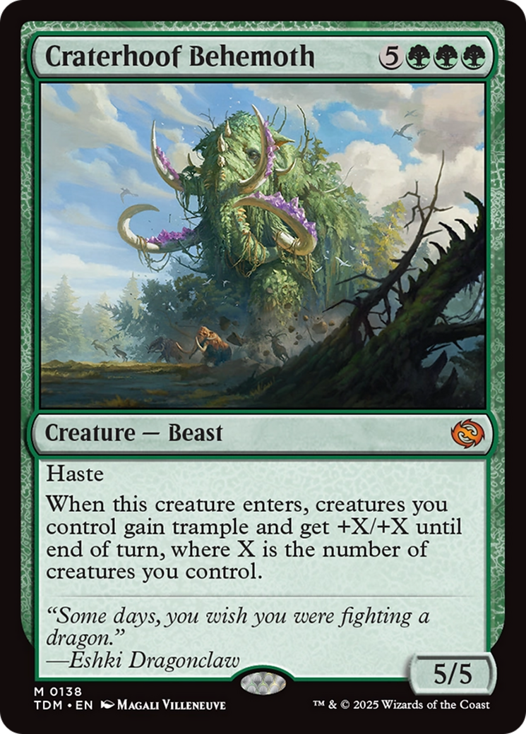 Craterhoof Behemoth [Tarkir: Dragonstorm] | Infinity Cards & Collectibles