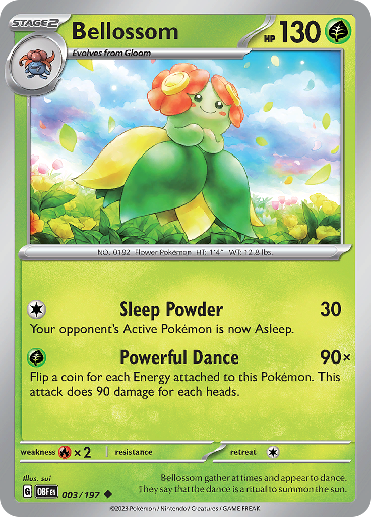 Bellossom (003/197) [Scarlet & Violet: Obsidian Flames] | Infinity Cards & Collectibles