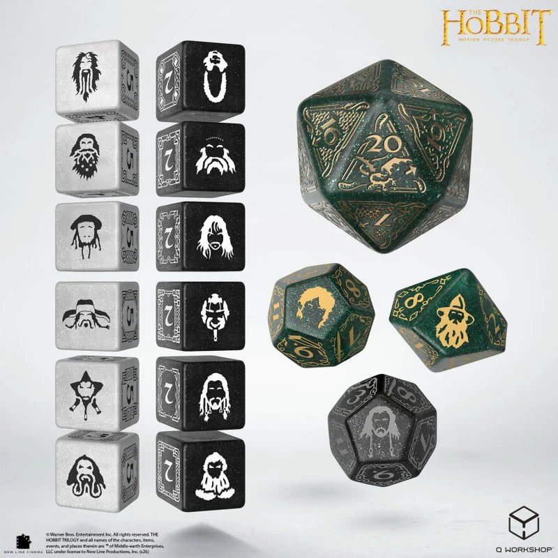 Q-Workshop - TCG Dice Set - The Hobbit - Verdant Grove