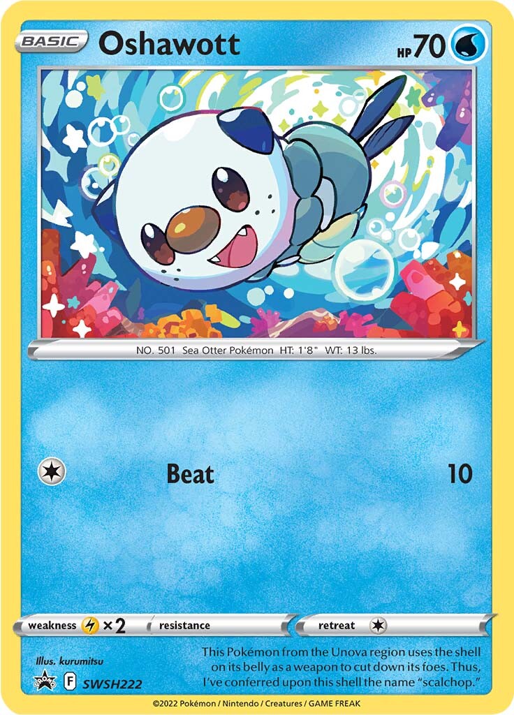 Oshawott (SWSH222) [Sword & Shield: Black Star Promos] | Infinity Cards & Collectibles