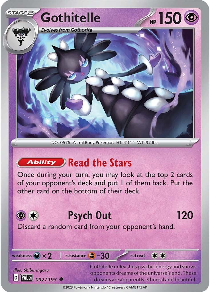 Gothitelle (092/193) [Scarlet & Violet: Paldea Evolved] | Infinity Cards & Collectibles