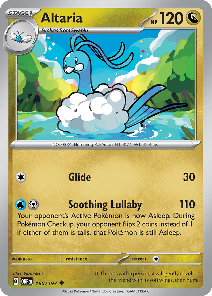 Altaria (160/197) [Scarlet & Violet: Obsidian Flames] | Infinity Cards & Collectibles