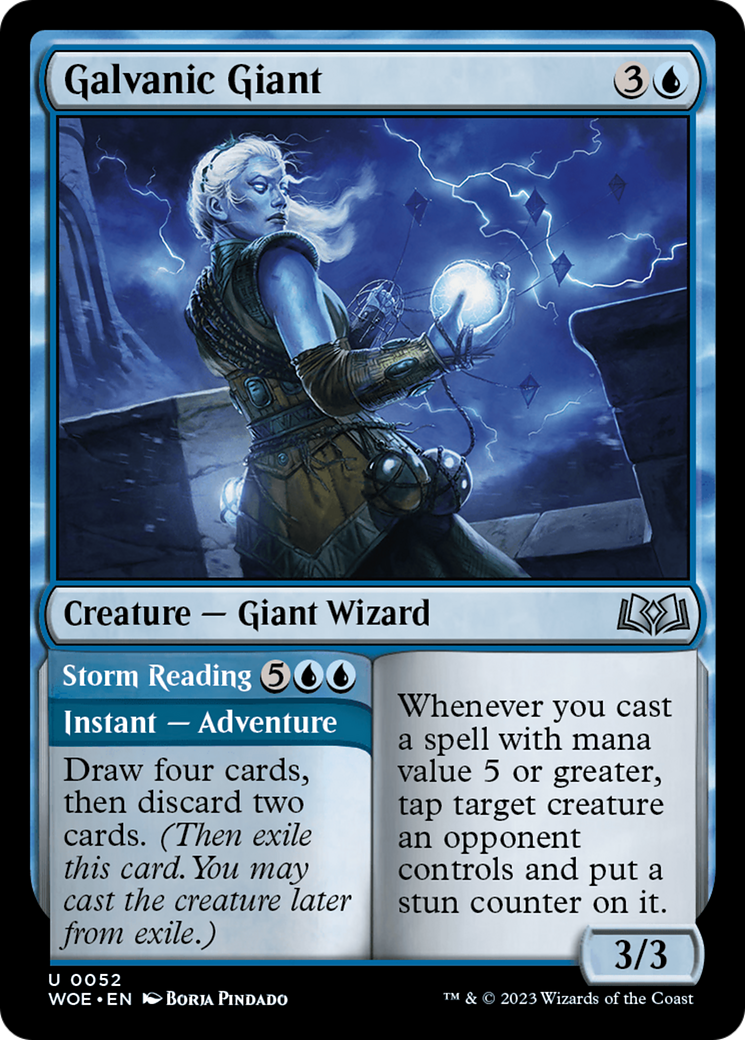 Galvanic Giant // Storm Reading [Wilds of Eldraine] | Infinity Cards & Collectibles