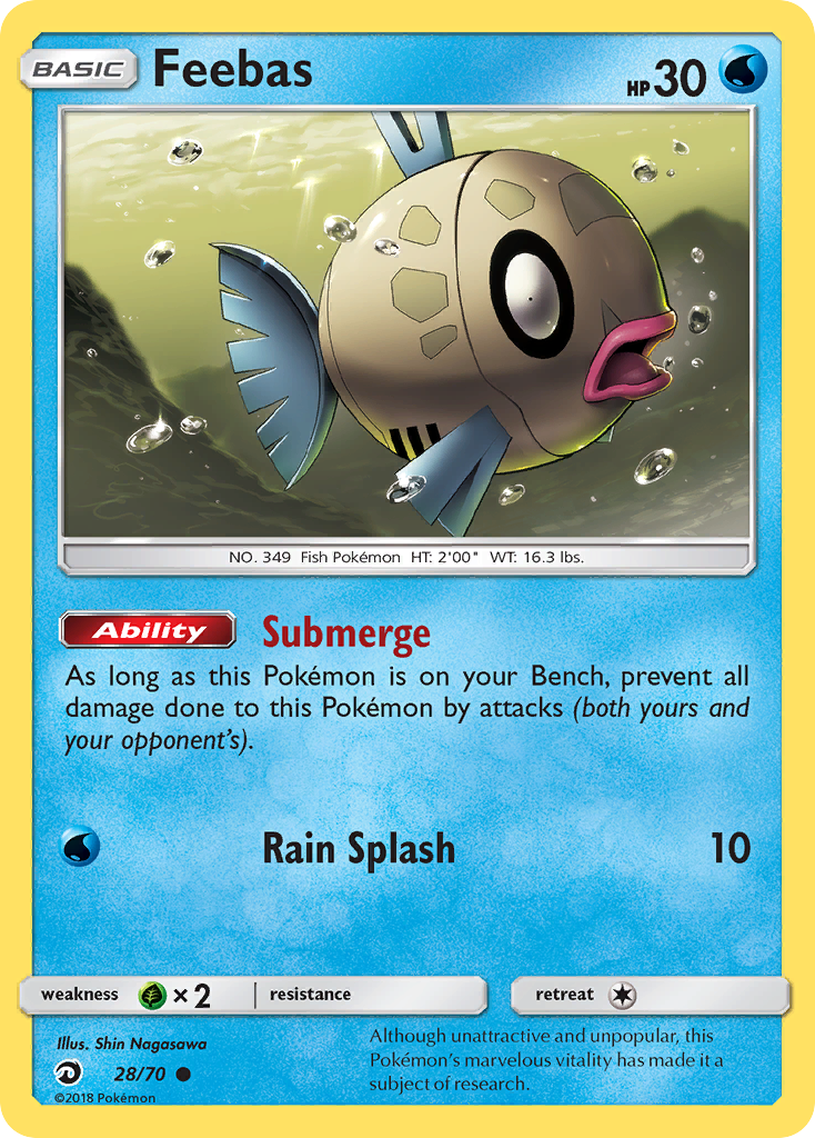 Feebas (28/70) [Sun & Moon: Dragon Majesty] | Infinity Cards & Collectibles