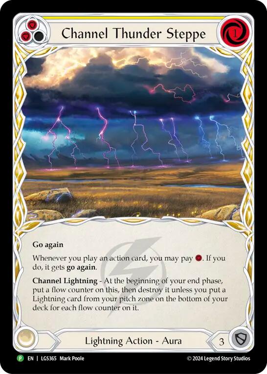 Channel Thunder Steppe (Cold Foil) [LGS365] (Promo)  Cold Foil