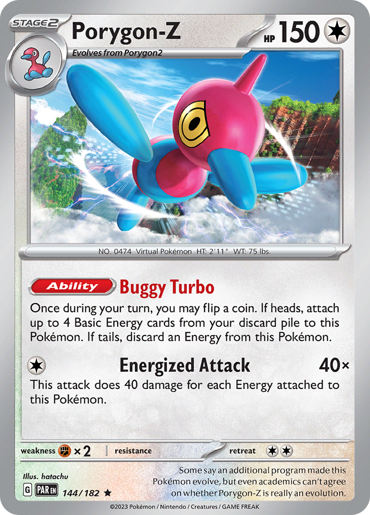 Porygon-Z (144/182) [Scarlet & Violet: Paradox Rift] | Infinity Cards & Collectibles