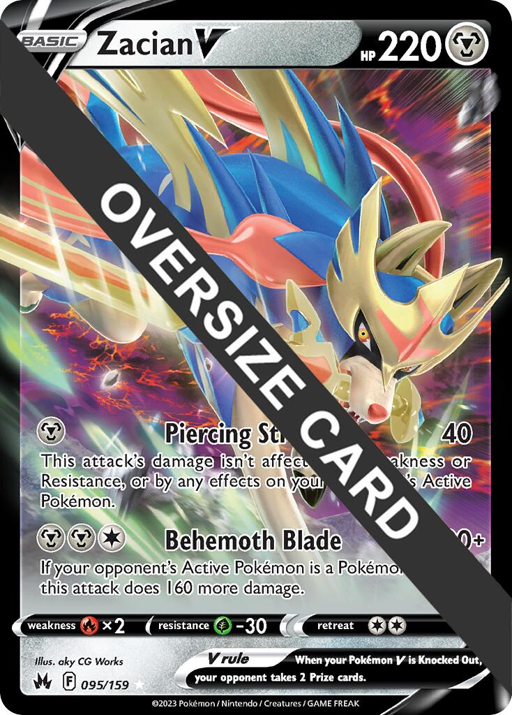 Zacian V (095/159) (Jumbo Card) [Sword & Shield: Crown Zenith] | Infinity Cards & Collectibles