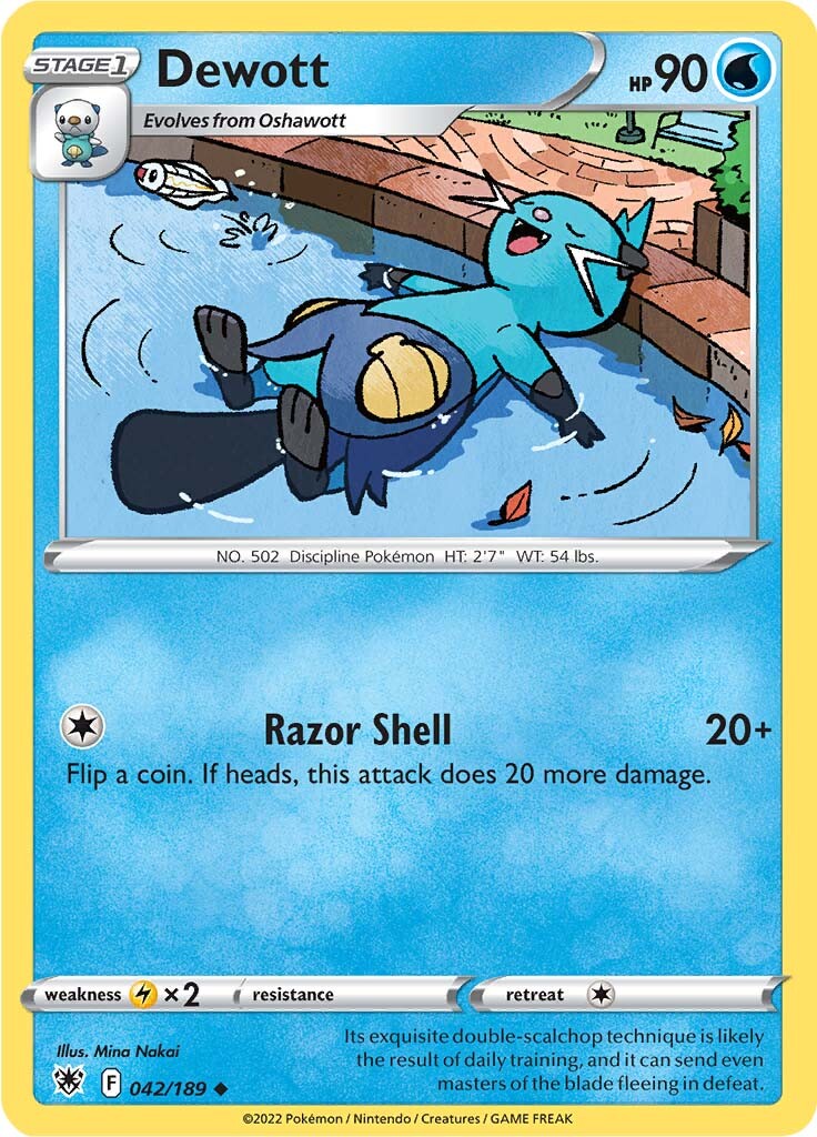 Dewott (042/189) [Sword & Shield: Astral Radiance] | Infinity Cards & Collectibles
