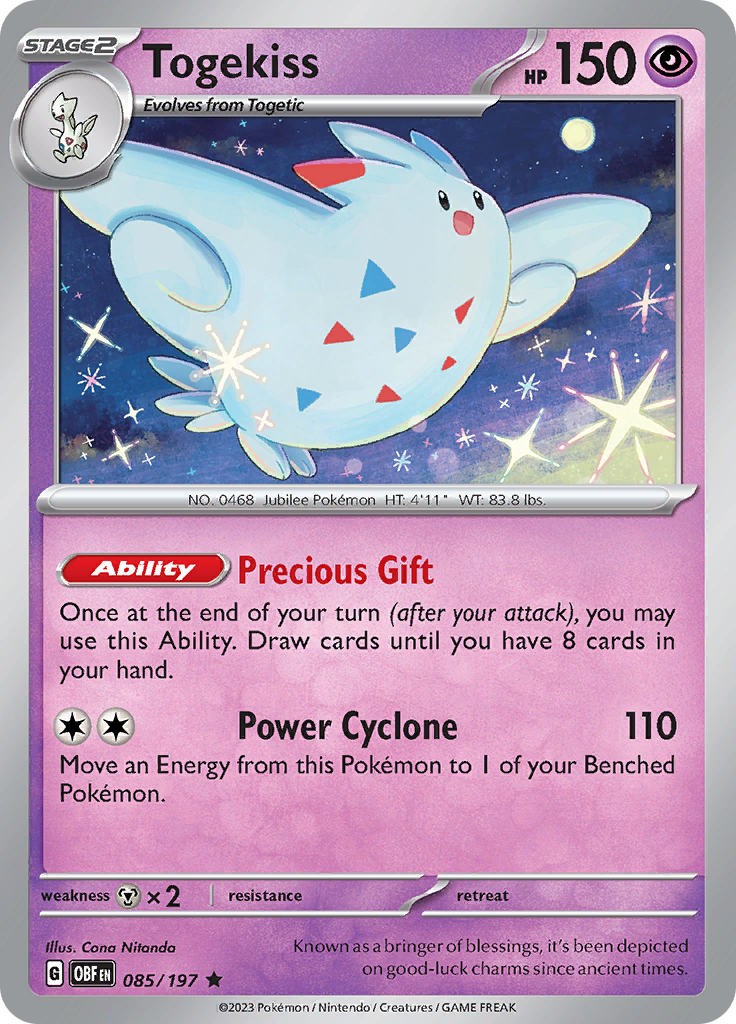 Togekiss (085/197) [Scarlet & Violet: Obsidian Flames] | Infinity Cards & Collectibles