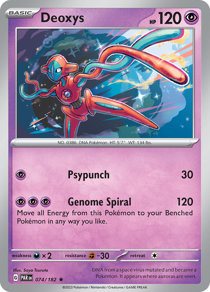 Deoxys (074/182) [Scarlet & Violet: Paradox Rift] | Infinity Cards & Collectibles