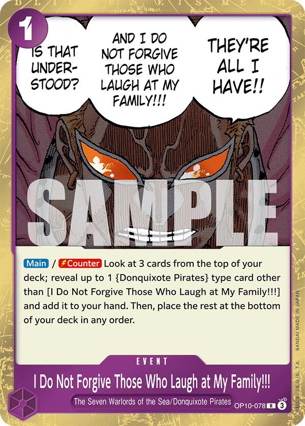 I Do Not Forgive Those Who Laugh at My Family!!! [Royal Blood] | Infinity Cards & Collectibles