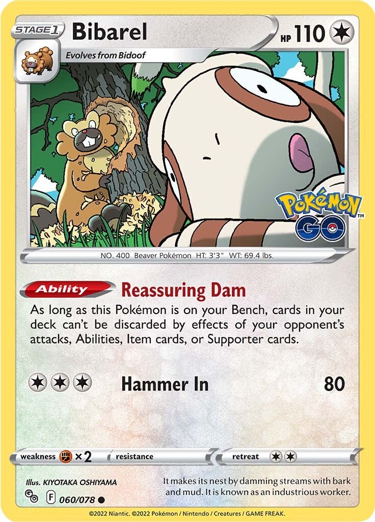 Bibarel (060/078) [Pokémon GO] | Infinity Cards & Collectibles