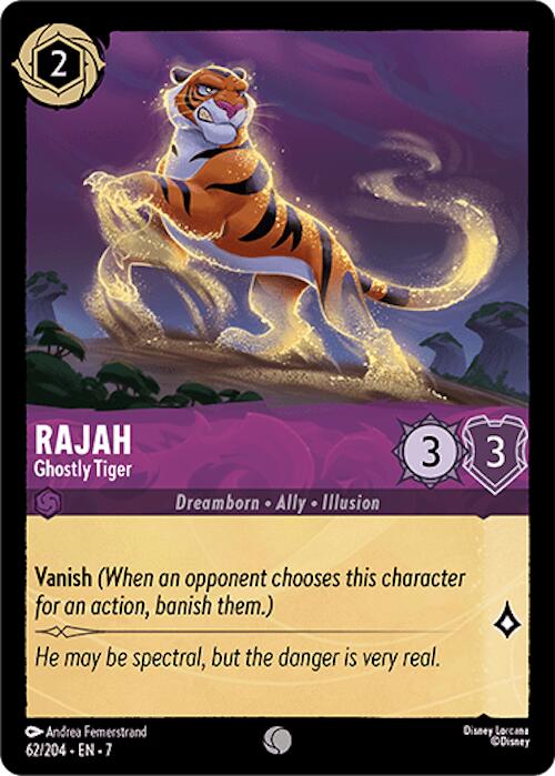 Rajah - Ghostly Tiger (62/204) [Archazia's Island] | Infinity Cards & Collectibles