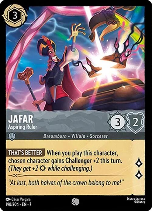 Jafar - Aspiring Ruler (190/204) [Archazia's Island] | Infinity Cards & Collectibles