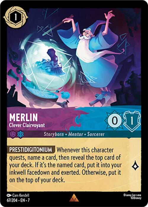 Merlin - Clever Clairvoyant (67/204) [Archazia's Island] | Infinity Cards & Collectibles