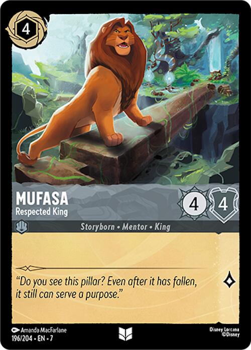Mufasa - Respected King (196/204) [Archazia's Island] | Infinity Cards & Collectibles