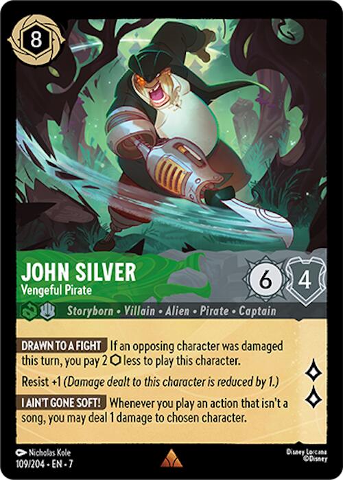 John Silver - Vengeful Pirate (109/204) [Archazia's Island] | Infinity Cards & Collectibles