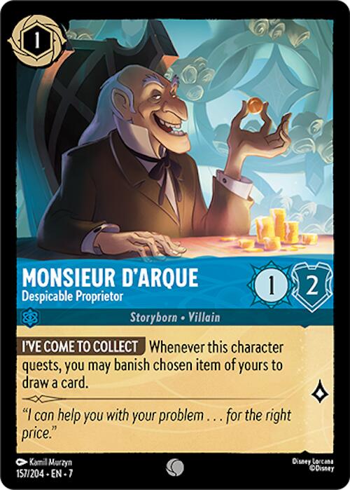 Monsieur D'Arque - Despicable Proprietor (157/204) [Archazia's Island] | Infinity Cards & Collectibles