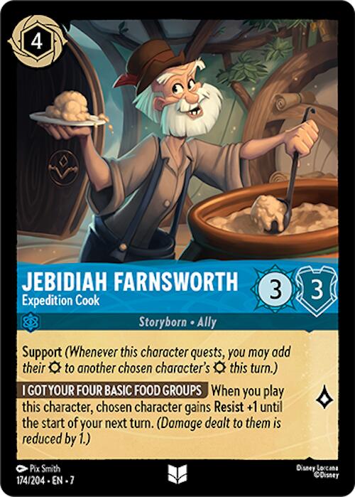 Jebidiah Farnsworth - Expedition Cook (174/204) [Archazia's Island] | Infinity Cards & Collectibles
