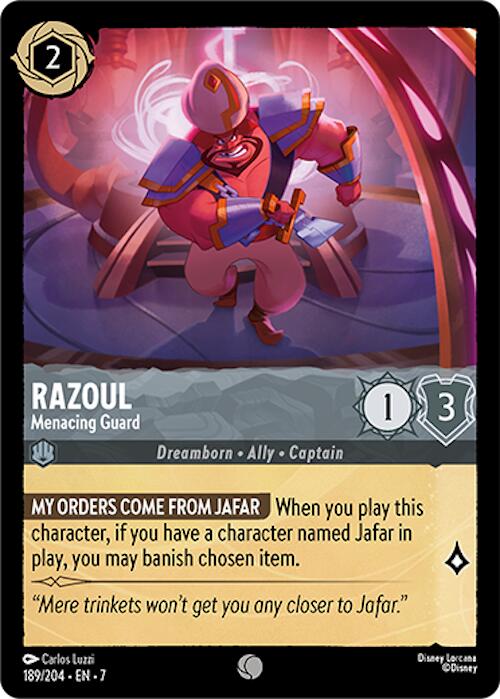 Razoul - Menacing Guard (189/204) [Archazia's Island] | Infinity Cards & Collectibles