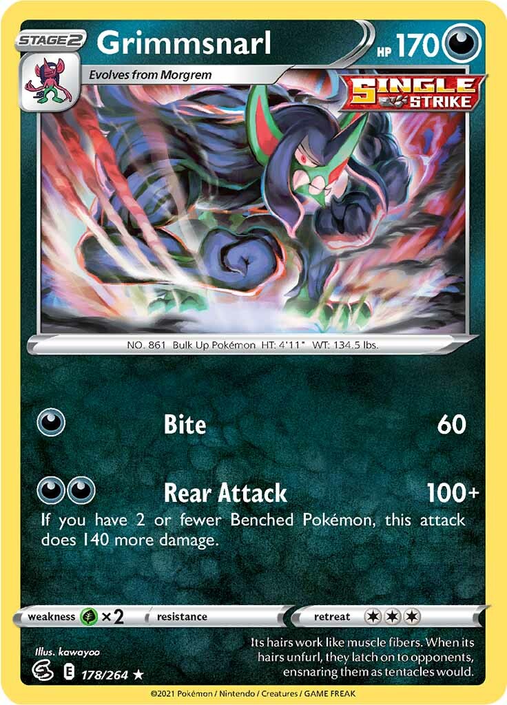 Grimmsnarl (178/264) [Sword & Shield: Fusion Strike] | Infinity Cards & Collectibles