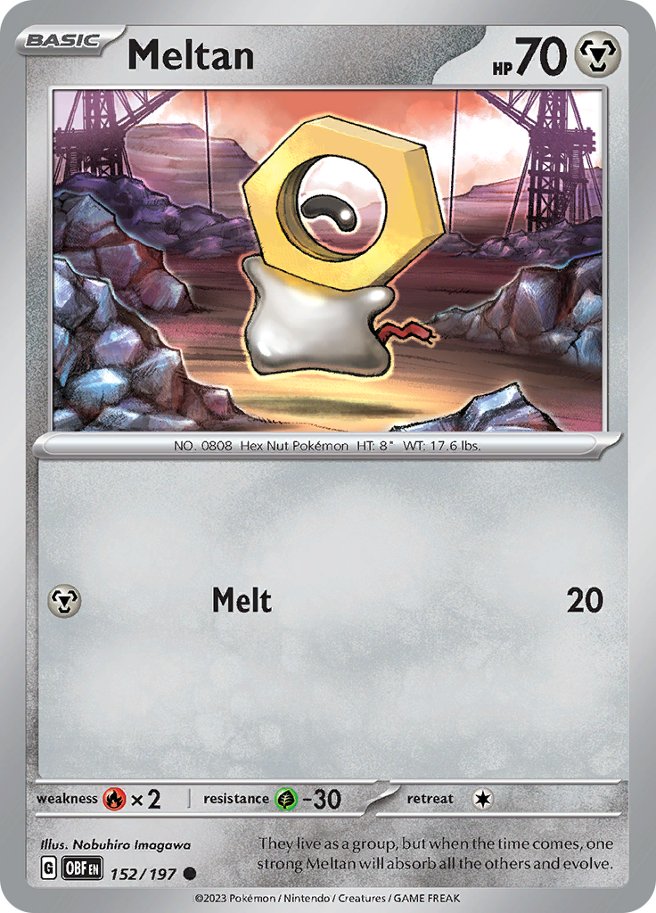 Meltan (152/197) [Scarlet & Violet: Obsidian Flames] | Infinity Cards & Collectibles