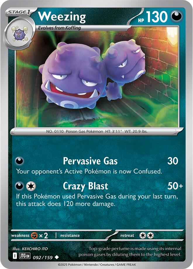 Weezing (092/159) [Scarlet & Violet: Journey Together] | Infinity Cards & Collectibles
