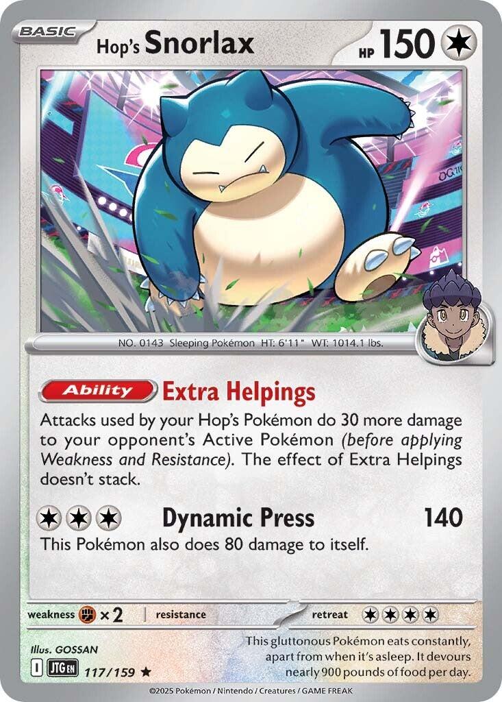 Hop's Snorlax (117/159) [Scarlet & Violet: Journey Together] | Infinity Cards & Collectibles