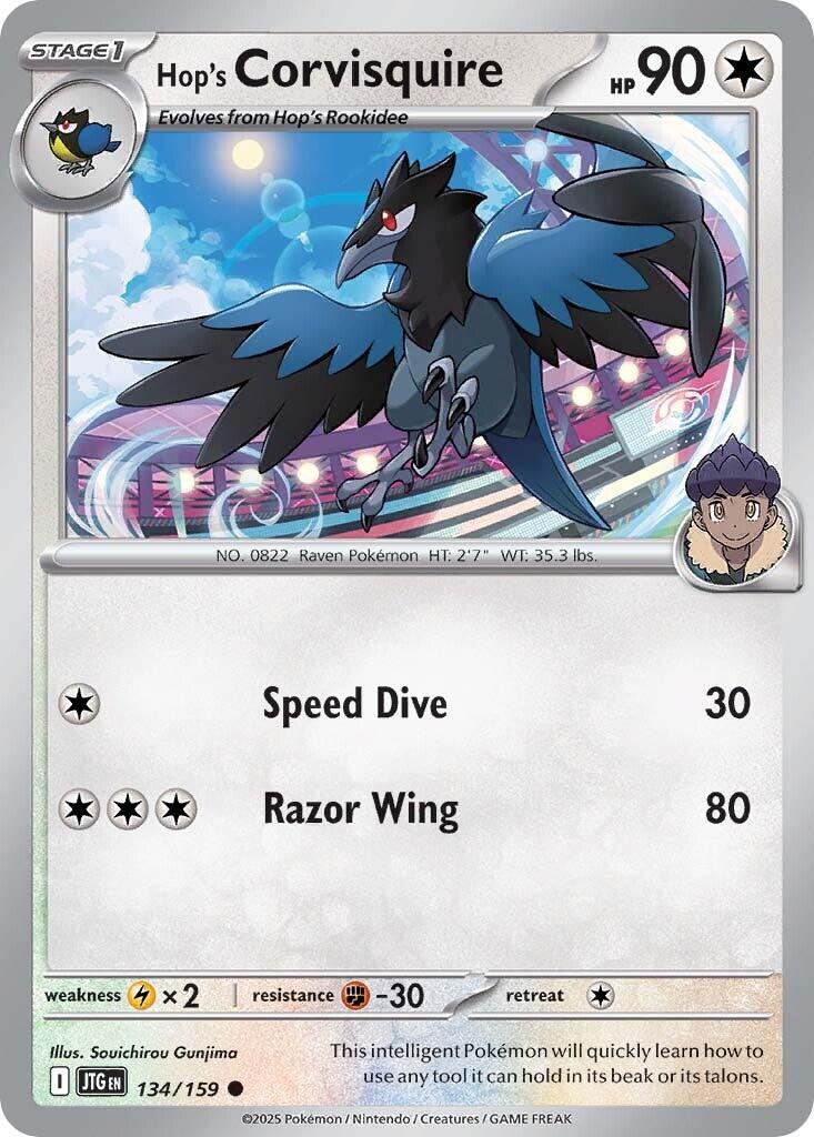 Hop's Corvisquire (134/159) [Scarlet & Violet: Journey Together] | Infinity Cards & Collectibles