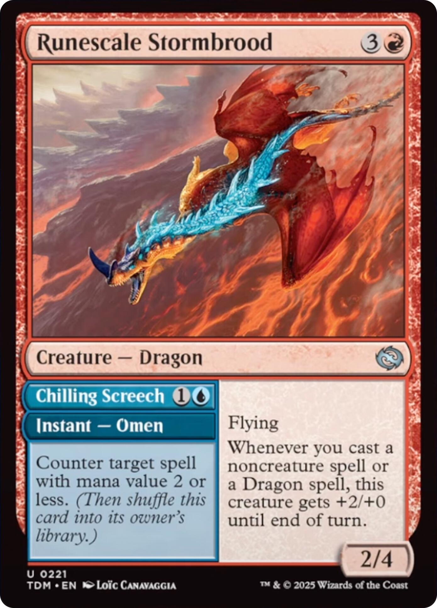 Runescale Stormbrood [Tarkir: Dragonstorm] | Infinity Cards & Collectibles