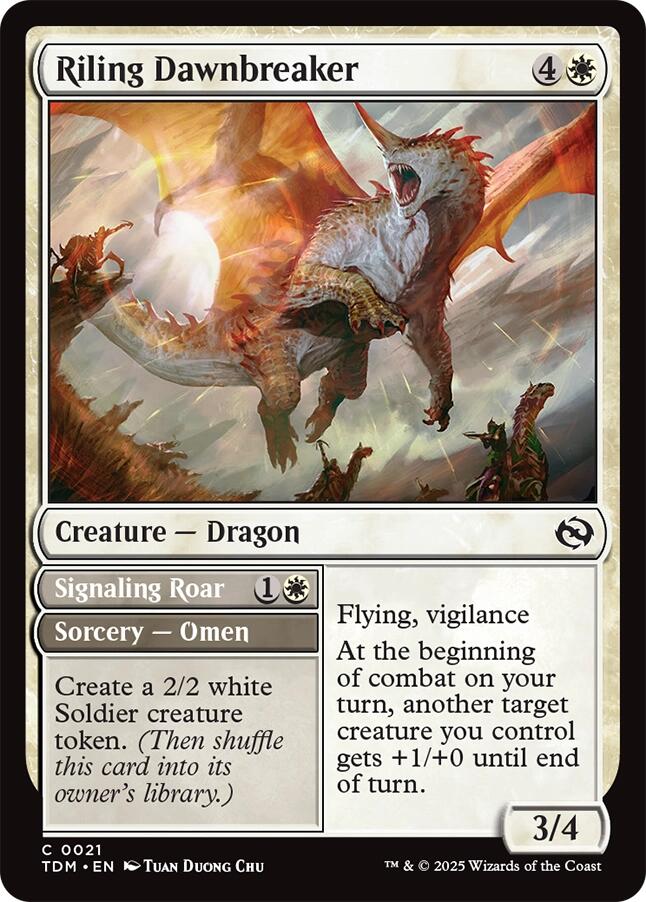 Riling Dawnbreaker [Tarkir: Dragonstorm] | Infinity Cards & Collectibles
