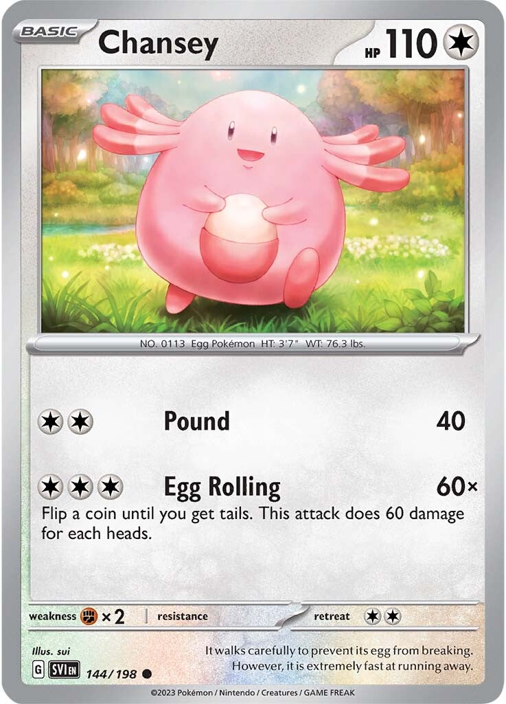 Chansey (144/198) [Scarlet & Violet: Base Set] | Infinity Cards & Collectibles