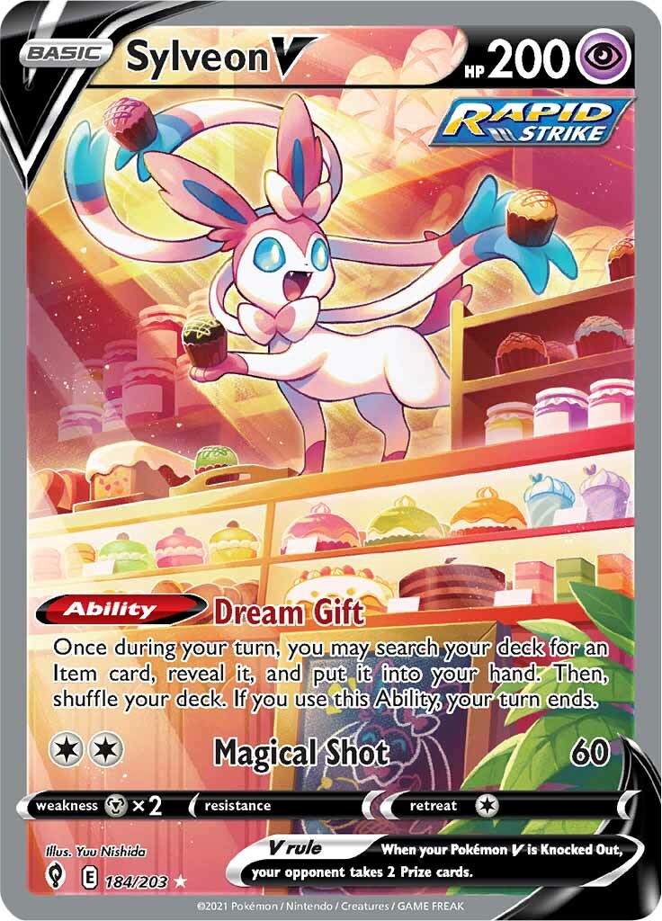 Sylveon V (184/203) [Sword & Shield: Evolving Skies] | Infinity Cards & Collectibles