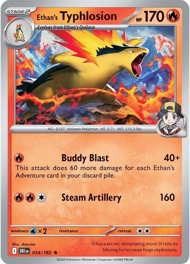 Ethan's Typhlosion (034/182) [Scarlet & Violet: Destined Rivals] | Infinity Cards & Collectibles