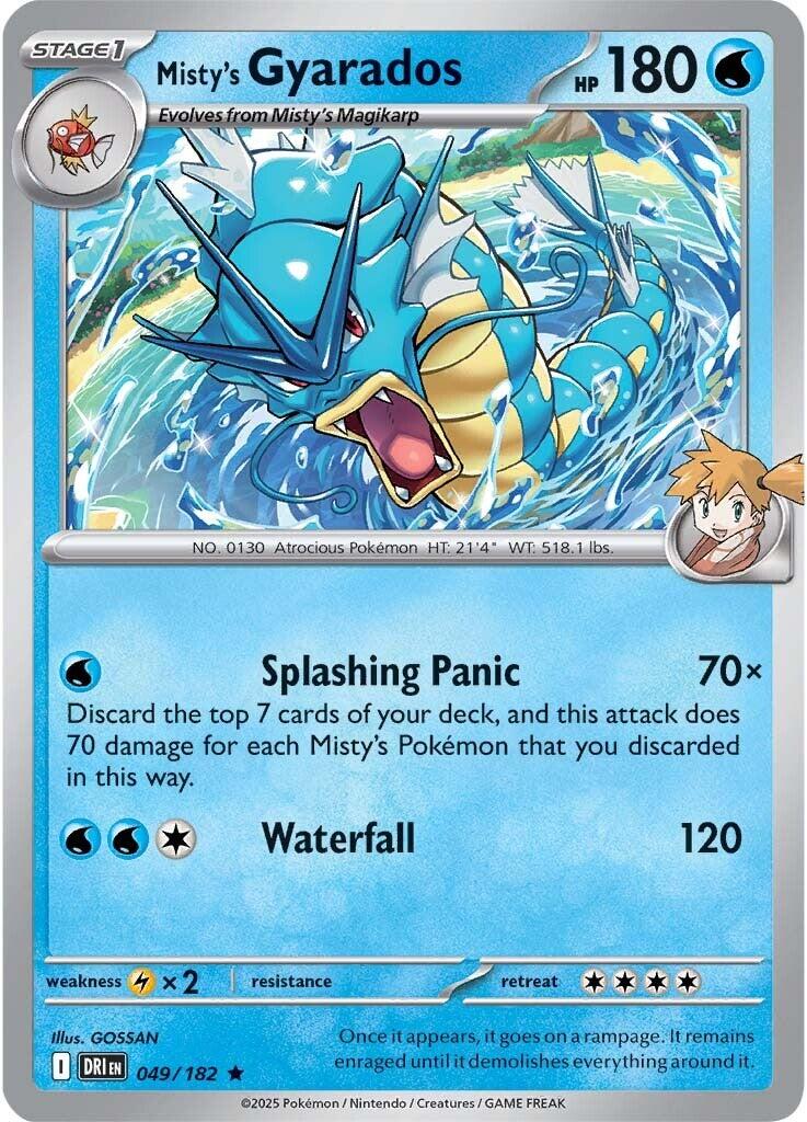 Misty's Gyarados (049/182) [Scarlet & Violet: Destined Rivals] | Infinity Cards & Collectibles