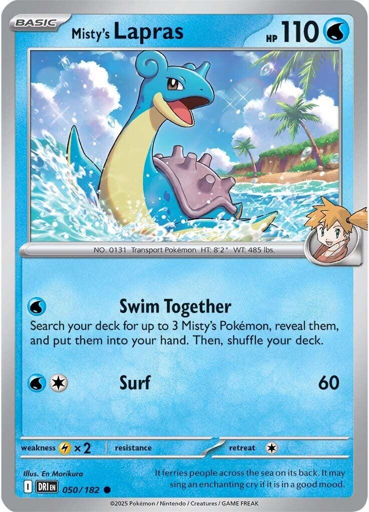 Misty's Lapras (050/182) [Scarlet & Violet: Destined Rivals] | Infinity Cards & Collectibles