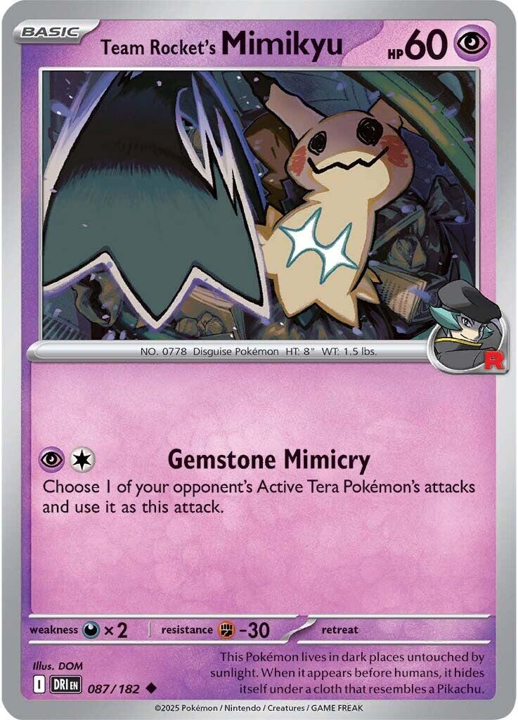 Team Rocket's Mimikyu (087/182) [Scarlet & Violet: Destined Rivals] | Infinity Cards & Collectibles