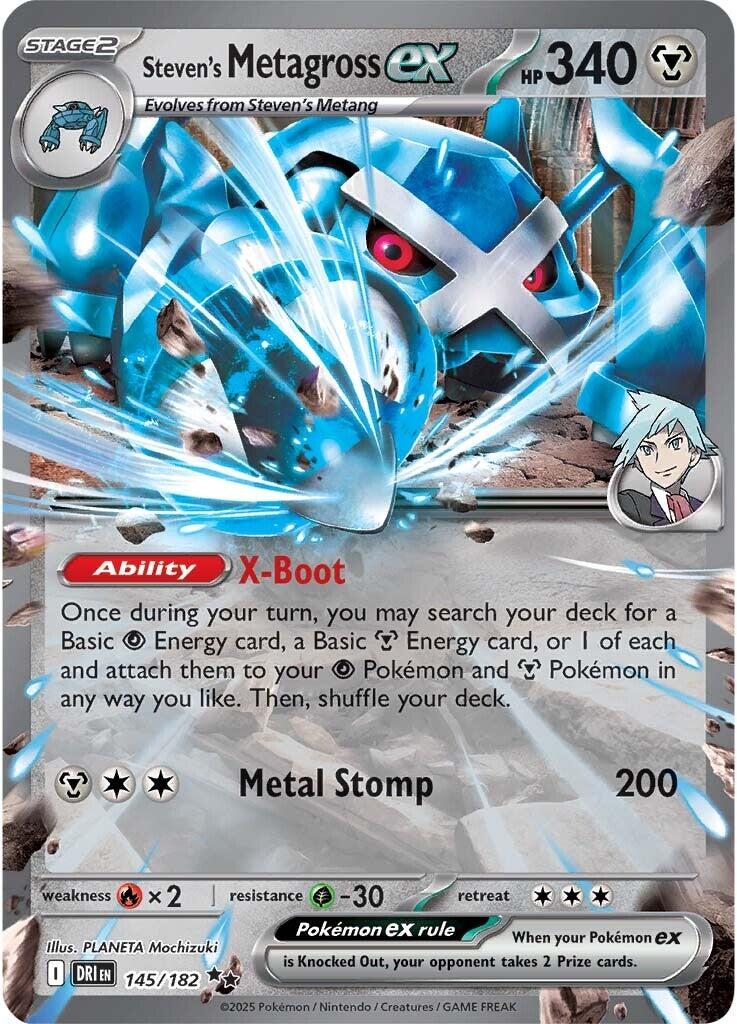 Steven's Metagross ex (145/182) [Scarlet & Violet: Destined Rivals] | Infinity Cards & Collectibles