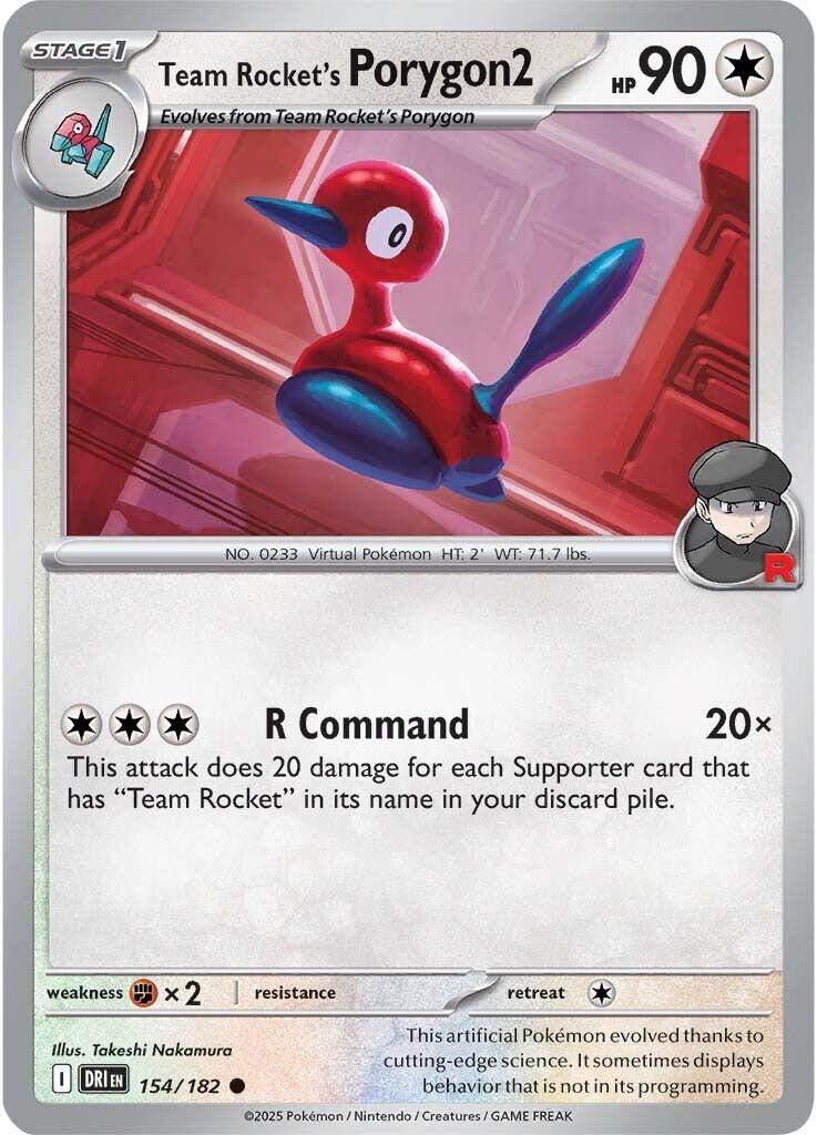 Team Rocket's Porygon2 (154/182) [Scarlet & Violet: Destined Rivals] | Infinity Cards & Collectibles