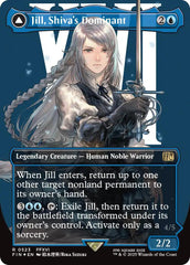 Jill, Shiva's Dominant // Shiva, Warden of Ice (Borderless) (Surge Foil) [FINAL FANTASY] | Infinity Cards & Collectibles