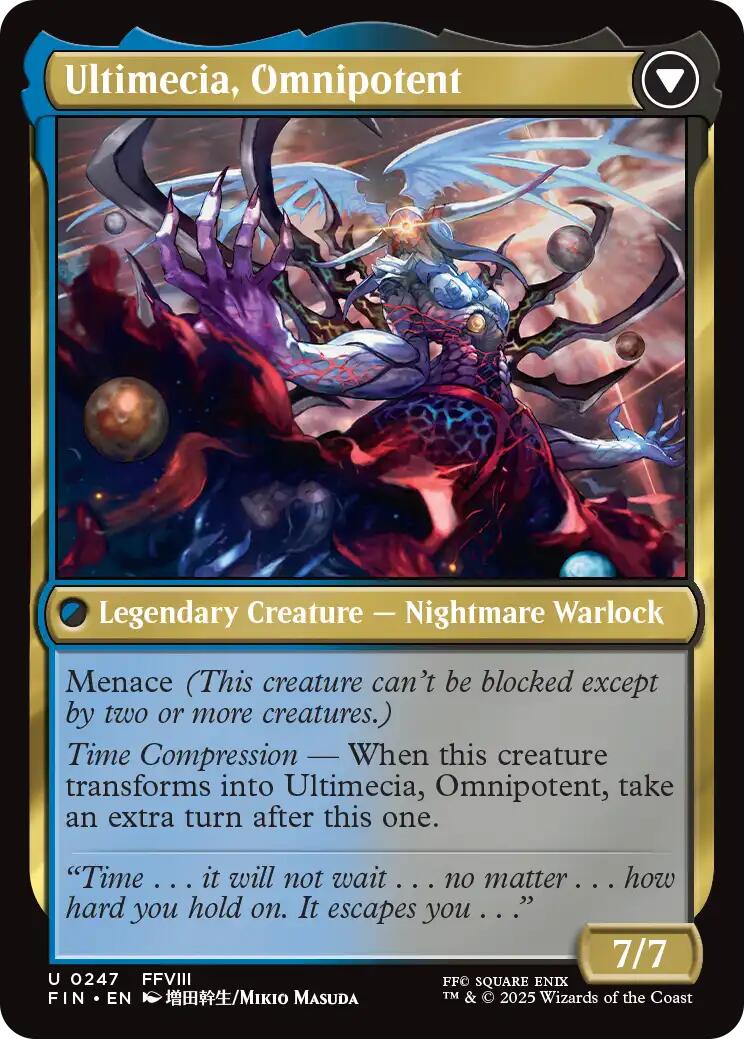 Ultimecia, Time Sorceress // Ultimecia, Omnipotent [FINAL FANTASY] | Infinity Cards & Collectibles