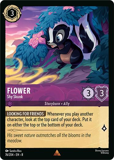 Flower - Shy Skunk (76/204) [Reign of Jafar] | Infinity Cards & Collectibles