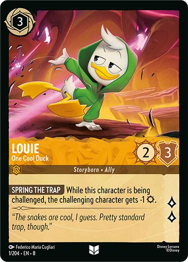 Louie - One Cool Duck (1/204) [Reign of Jafar] | Infinity Cards & Collectibles