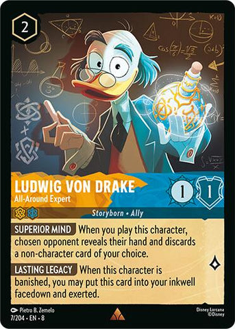 Ludwig Von Drake - All-Around Expert (7/204) [Reign of Jafar]
