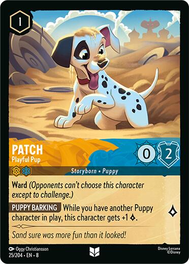Patch - Playful Pup (25/204) [Reign of Jafar] | Infinity Cards & Collectibles