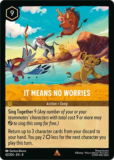 It Means No Worries (42/204) [Reign of Jafar] | Infinity Cards & Collectibles