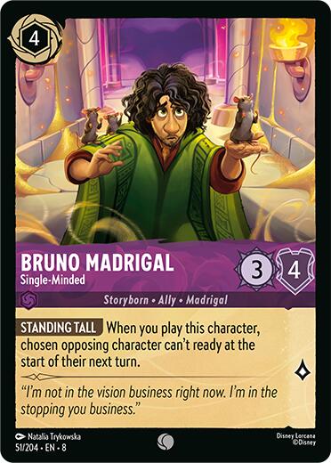 Bruno Madrigal - Single-Minded (51/204) [Reign of Jafar] | Infinity Cards & Collectibles