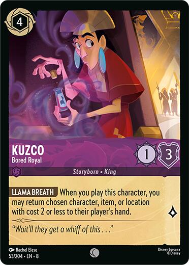 Kuzco - Bored Royal (53/204) [Reign of Jafar] | Infinity Cards & Collectibles